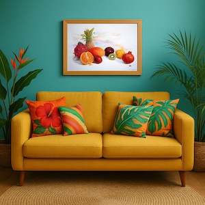 Tropical Fruits – Digital Watercolor by Patrick Salducci
