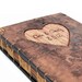 custom wood wedding guest book tree bark cover - personalized rustic engraved woodland natural unique wedding anniversary gift made to order