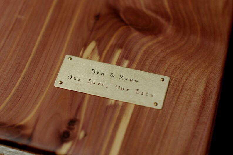 Birch wedding guestbook custom wood guest book cabin Etsy