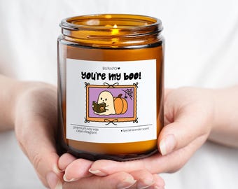 You're My Boo Cute Halloween Candles,Halloween Candle,Halloween Gift for Girlfriend,Halloween Decor,Fall Scented Candle,