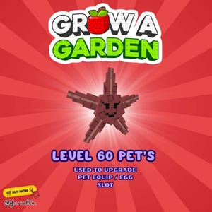 Grow a Garden | Level 60 Pet (1 Piece)  - All Pets Available