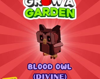 Grow a Garden | Blood Owl (Divine) | (Pet) - All Pets Available