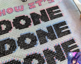 K-Pop Demon Hunters Cross Stitch Pattern (Digital Download)