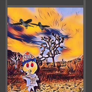 Decoración de pared / Arte de pared, Único / Ecléctico / Moderno, Personaje / Pájaros, Impresión artística / Arte digital, Caprichoso / Fantasía / Ensoñador, Arte surrealista.
