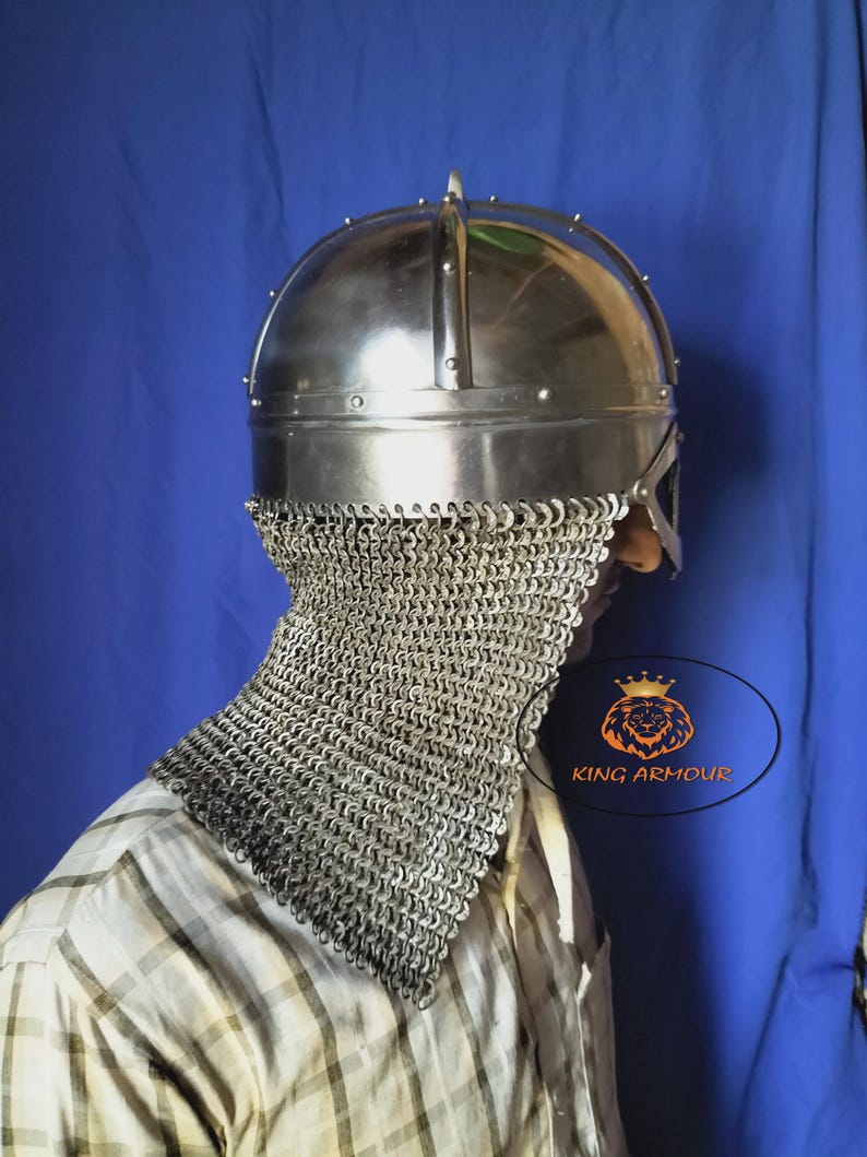 Gjermundbu Viking Helmet Replica – Deluxe Mild Steel, 9th Century ...