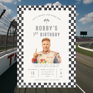 If You Ain't First You're Last Birthday Invitation, Talladega Party ...