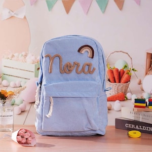 Sac à dos personnalisé pour enfant – Sac personnalisé pour enfant d'âge préscolaire, joli sac à dos d'école, cadeau d'anniversaire pour garçons et filles, pour la rentrée scolaire