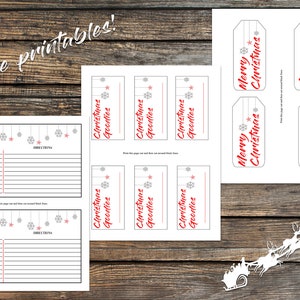 2020 Christmas Planner Printable Holiday Planner Weekly Planner Shopping List Recipe Cards Gift List Planning Kit Organizer image 8