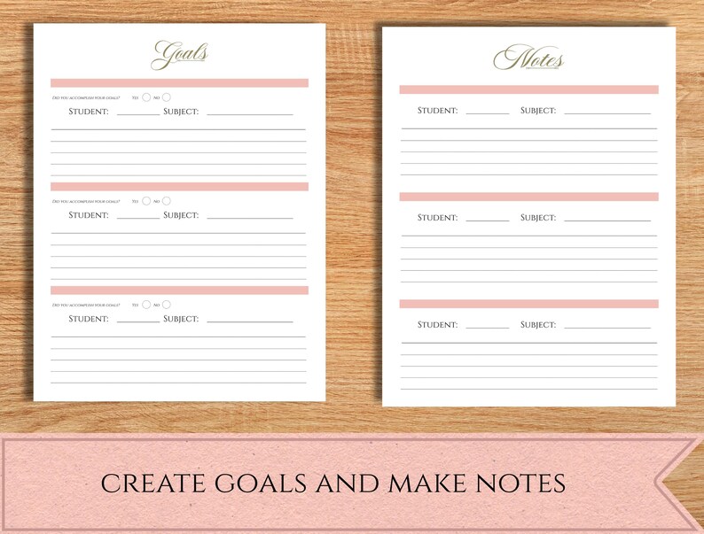 Printable Floral Homeschool Organizer - Academic Planner PDF ...