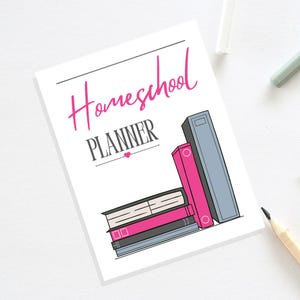Planificador diario imprimible para la educación en casa: currículo, objetivos y registro de lectura (descarga en PDF)