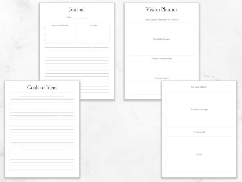 Homeschool Conference Planner and Workbook Printable image 6