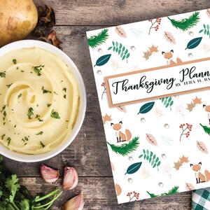 Printable Thanksgiving Planner Holiday Planner