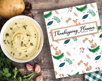 Thanksgiving Dinner Planner: Menu, Checklists, Recipes (Printable)