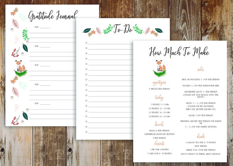 Thanksgiving Planner with free Black Friday Planner to help you plan the best Thanksgiving ever.