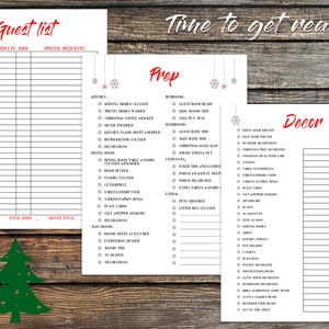 2020 Christmas Planner Printable Holiday Planner Weekly Planner Shopping List Recipe Cards Gift List Planning Kit Organizer image 7