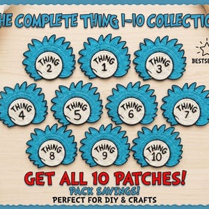 Teacher Team Number Patches 1-10, Back to School Teacher Squad Iron On Badges, School Spirit Week Matching Costume, storybook character png