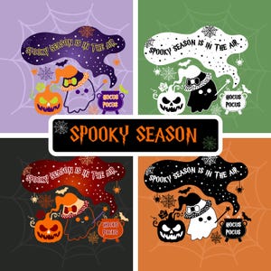 Halloween SVG Bundle: Spooky Pumpkin, Witch Cauldron Clipart (Digital Download)