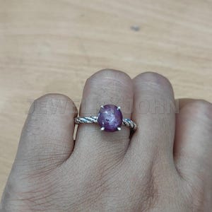 Natural Ruby Gemstone Ring 925 Sterling Silver Ring Handmade Ring Statement Ring Boho Ring Anniversary Gift For Her
