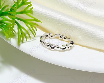 925 Sterling Silver Band Ring: Handmade Statement Jewelry