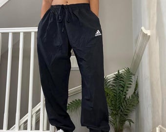 パンツ 00s adidas baggy track pants y2k teck L Adidas 00s Baggy Fit Shell Track Pant Windbreaker Size XL Unisex