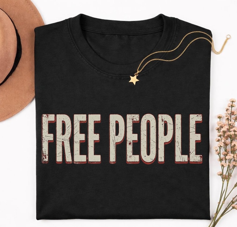 free people shirt vintage graphic tee brown comfort colors style unisex casual shirt