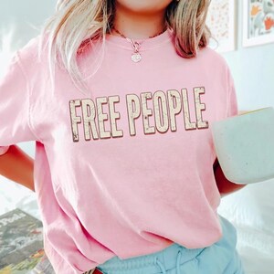 Koszulka Free People w stylu vintage z grafiką, wygodna, w kolorze, w stylu casualowym, unisex zdjęcie 5