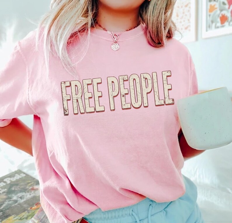 Koszulka Free People w stylu vintage z grafiką, wygodna, w kolorze, w stylu casualowym, unisex zdjęcie 5
