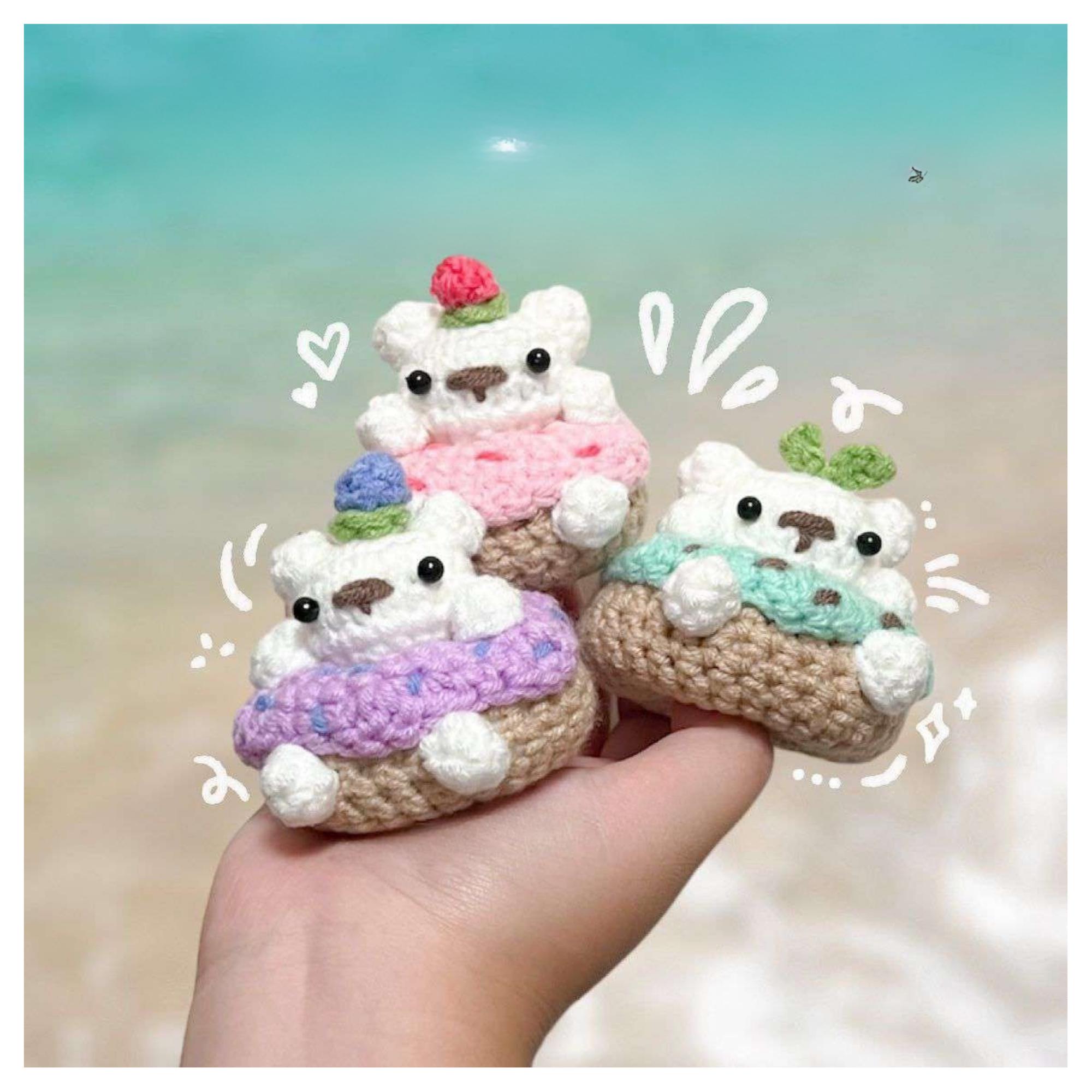 Crochet Bear Donut Pattern PDF – Cute Amigurumi Toy Tutorial, Instant Download, DIY Plush Gift Craft