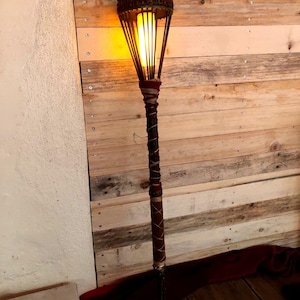 Solar Powered Flame Effect Torch for LARP or Cosplay