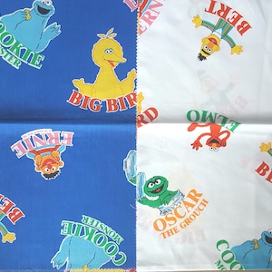 Vintage Fabric - Sesame Street Character REMNANT Pack