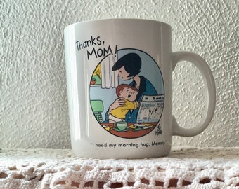 Vintage Family Circus Jeffy and Mommy mug - 1989