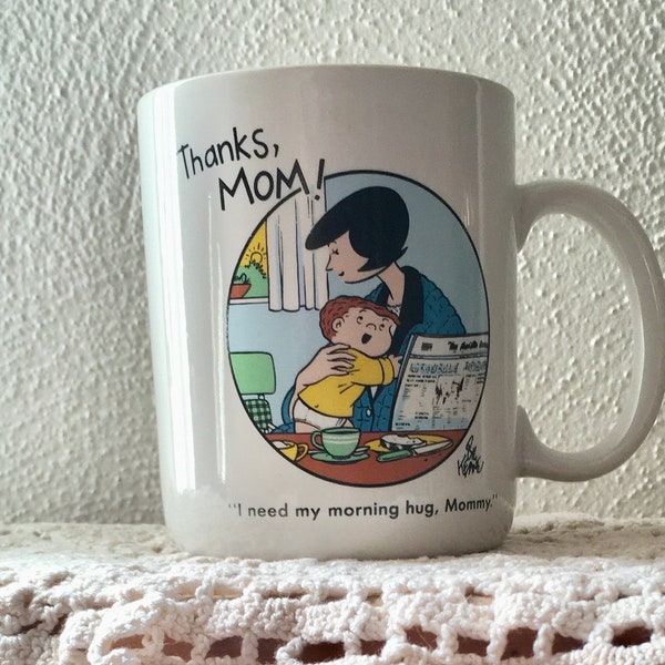 Vintage Family Circus Jeffy and Mommy mug - 1989