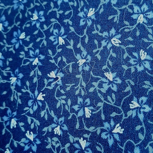 Vintage Blue Calico Floral by Fabri-Quilt