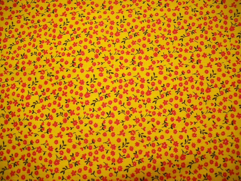 60s Assorted Calico REMNANTS Vintage Fabric Destash
