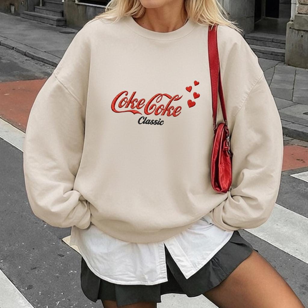 Retro Coke Coke Script Embroidery Design | Classic Soda Text With ...