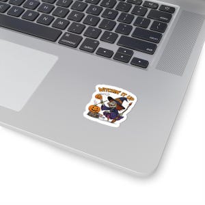 Witchy Halloween Kiss-Cut Stickers, Perfect for Spooky Decor, Laptop Stickers, Trick or Treat, Halloween Party Favors, Gift Ideas