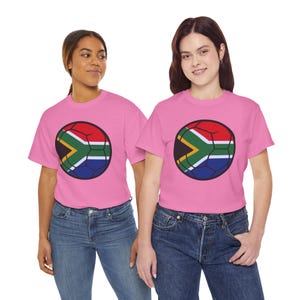Soccer Pride Tee - Unisex Heavy Cotton Shirt, Perfect for Game Days, Sports Fans, Gifts for Football Lovers, South African Flag Design