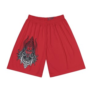 Short de sport rouge pour homme : vêtements de sport en polyester léger