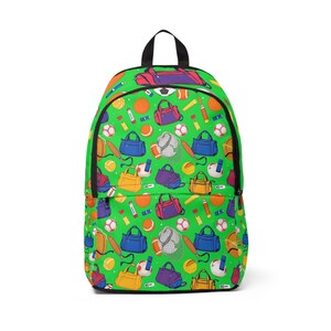 Sporty Fun Fabric Backpack for Kids, School Bag, Travel Backpack, Eco-Friendly Tote, Unique Gift for Sports Lovers, Personalized [...]