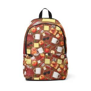 Colorful School Backpack, Trendy Back to School Bag, Unique Fabric Backpack, Stylish Travel Backpack, Fun Everyday Backpack