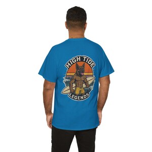 Surf Legends Unisex Heavy Cotton Tee | Casual Beachwear, Gift for Surfers, Summer Vibes, Graphic Tee, Surfing Apparel