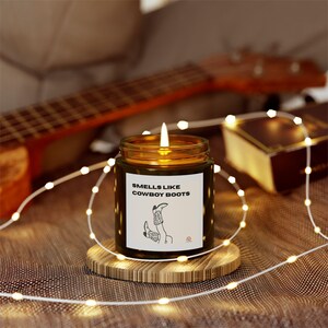 Smells like Cowboy Boots Scented Candles, Aromatherapy Candles, Home Decor, Rustic Decor, Relaxation, Gifts for Her, Western decor