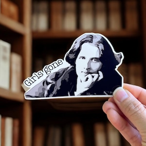 Mädchen verrückt | Gestanzte | Lustige Aufkleber | Literatur-Aufkleber | Stickers for Writers | Leicht zu schälen