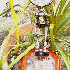 Brass & Wood Magnifying Glass: 4X Power Reading Aid