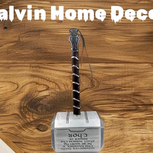 Handmade Metal Mjolnir Hammer: Thor&#39;s Hammer Replica - Norse Decor