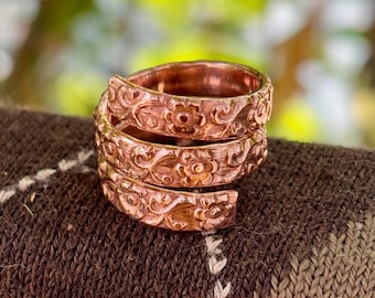Handmade Solid Copper Ring: Minimalist Artisan Band