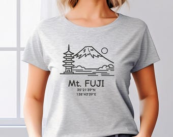 Mt. Fuji Graphic Tee | Minimalist Japanese Art Shirt