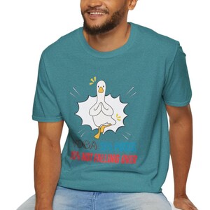 Funny Yoga Duck Shirt Yoga 10 Percent Poses Tee Balance Humor Gift Unisex Workout T-Shirt for Yoga Lovers