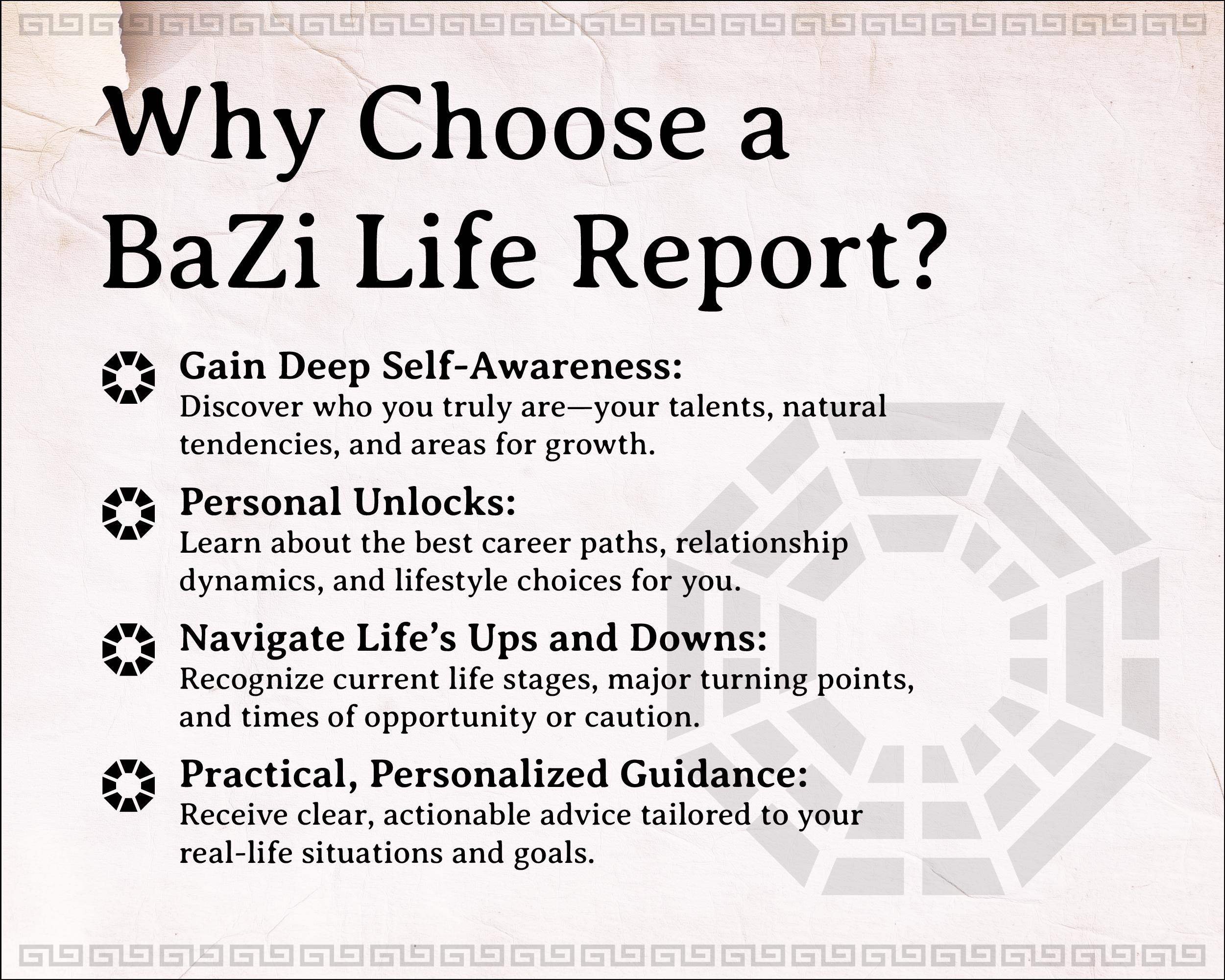 Personalized Bazi Reading Chinese Astrology Birth Chart Digital
