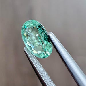 Natural Paraiba Tourmaline 0.67 Carat Oval Apple Green Loose Gemstone 4.7x6.72mm Greenish Paraiba with Muzambique Origin Rare Gem image 11
